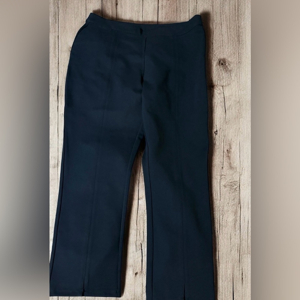 Soft Surroundings Soft Essential Ponte Slim Ankle Pants Black Size Large